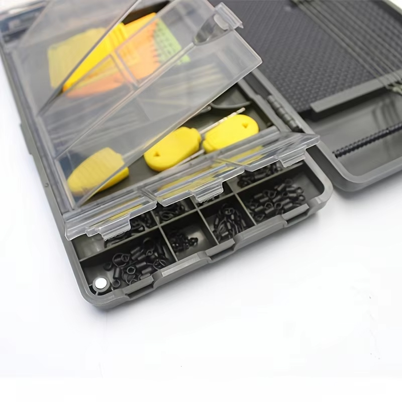 Freshwater Fishing Kit - Carp Fishing Tackle Box Multi-Compartment with