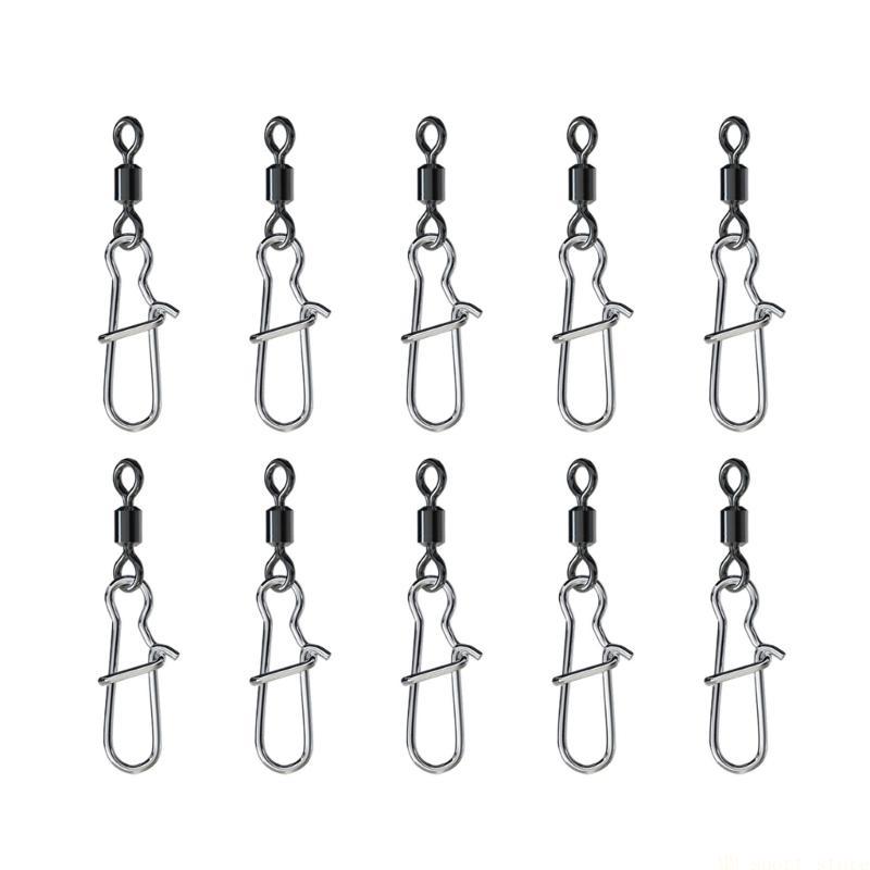 Freshwater Fishing Kit - 31BE 10Pcs Fishing Swivels Duos Lock