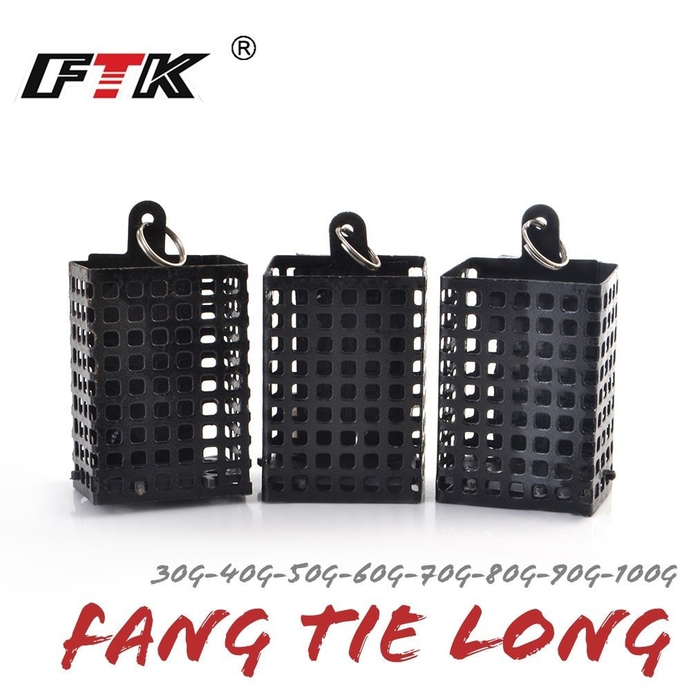 Freshwater Fishing Kit - Holder Square Shape Metal Feeder Wire