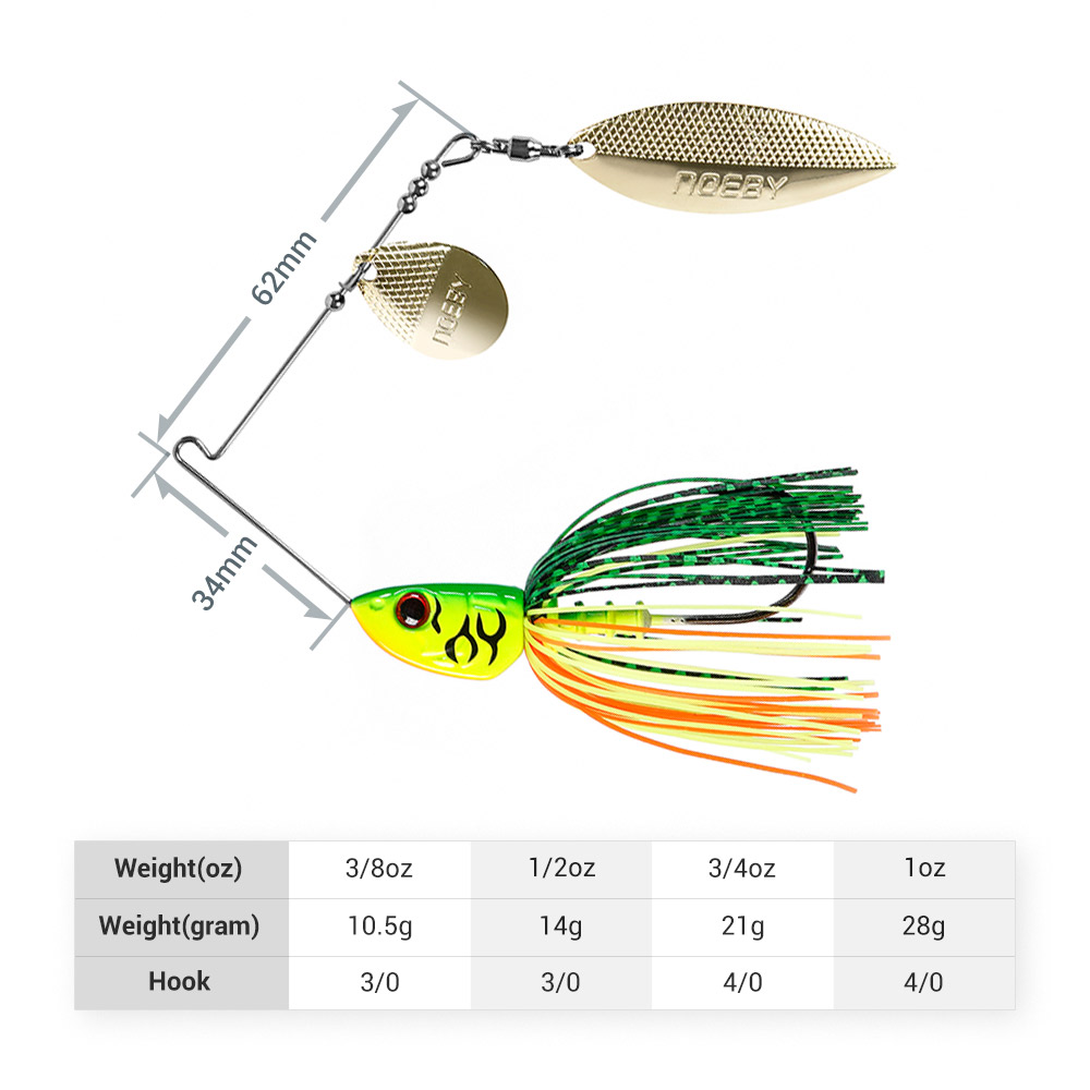 Noeby Spinnerbait 10.5g 14g 21 - Fishing Equipment Parts incelemesi ve fiyatı
