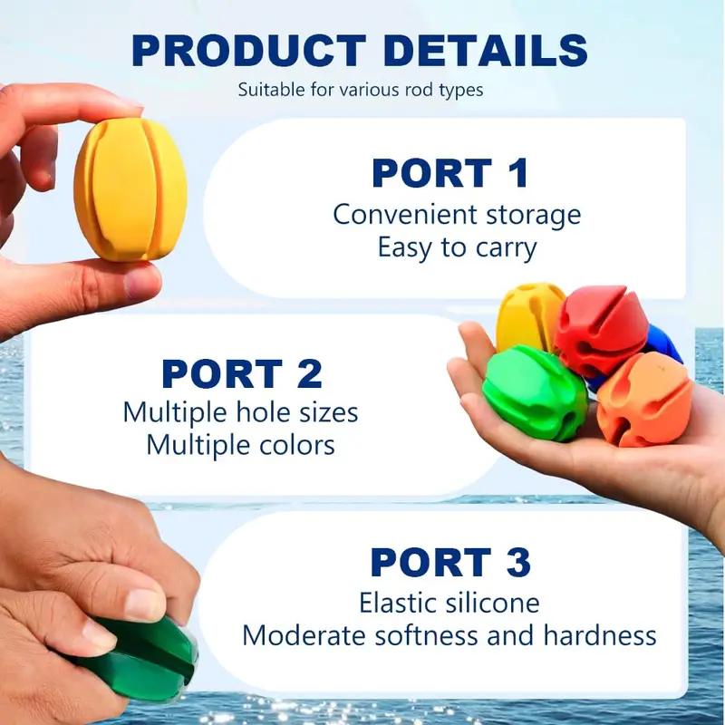6-24Pcs Rod Protection Cover R - Fishing Equipment Rod incelemesi ve fiyatı