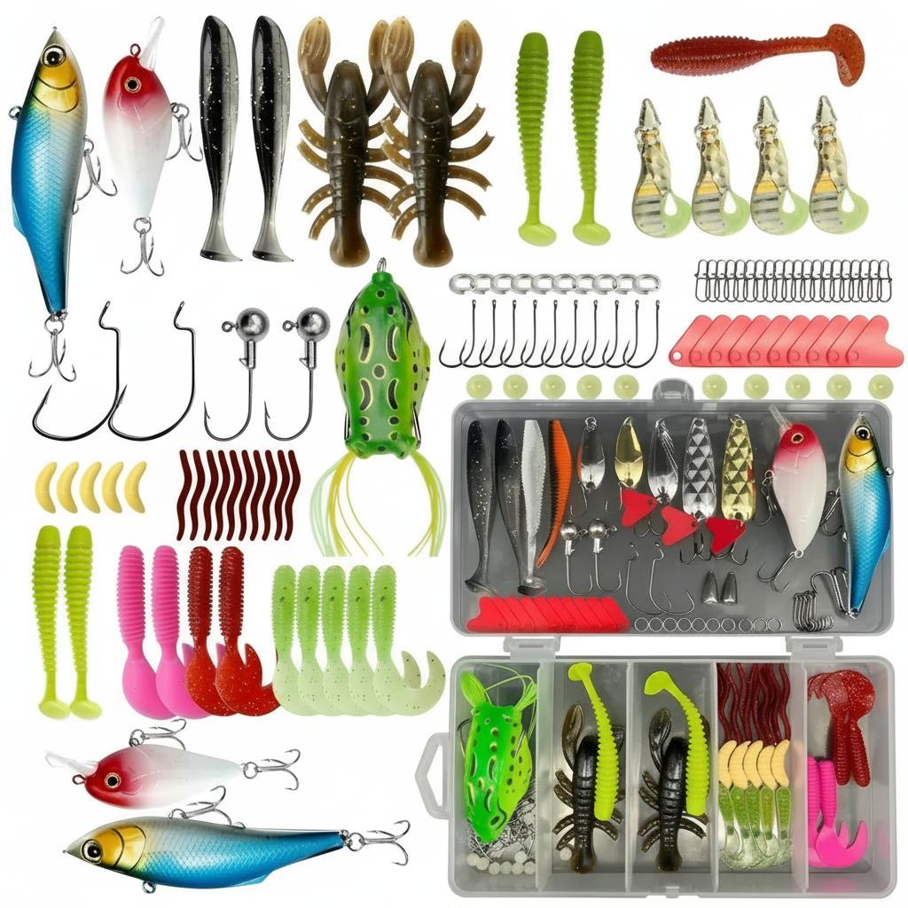 133Pcs Premium Fishing Lures T - Freshwater Fishing Kit incelemesi ve fiyatı