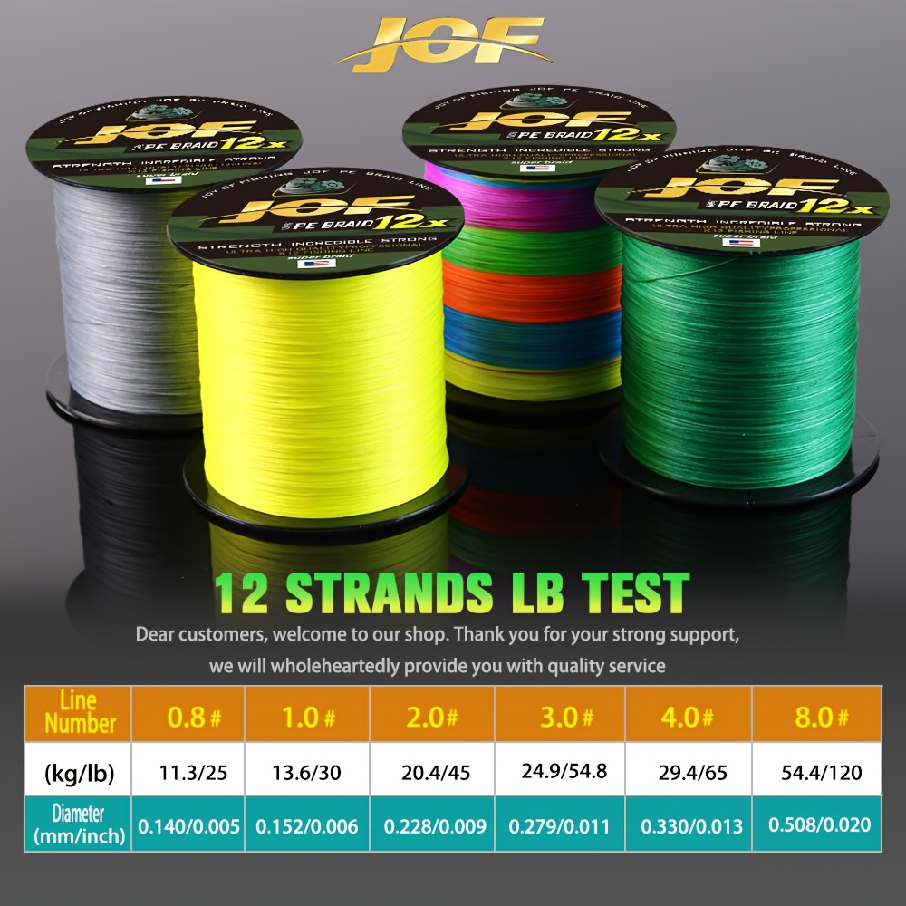 JOF 12 Strands Fishing Line 30 - Fishing Equipment In Japanese incelemesi ve fiyatı