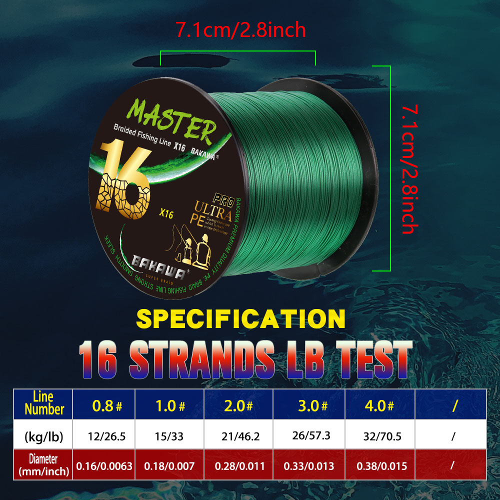 BAKAWA X16 strands Fishing Lin - Fishing Equipment In Japanese incelemesi ve fiyatı
