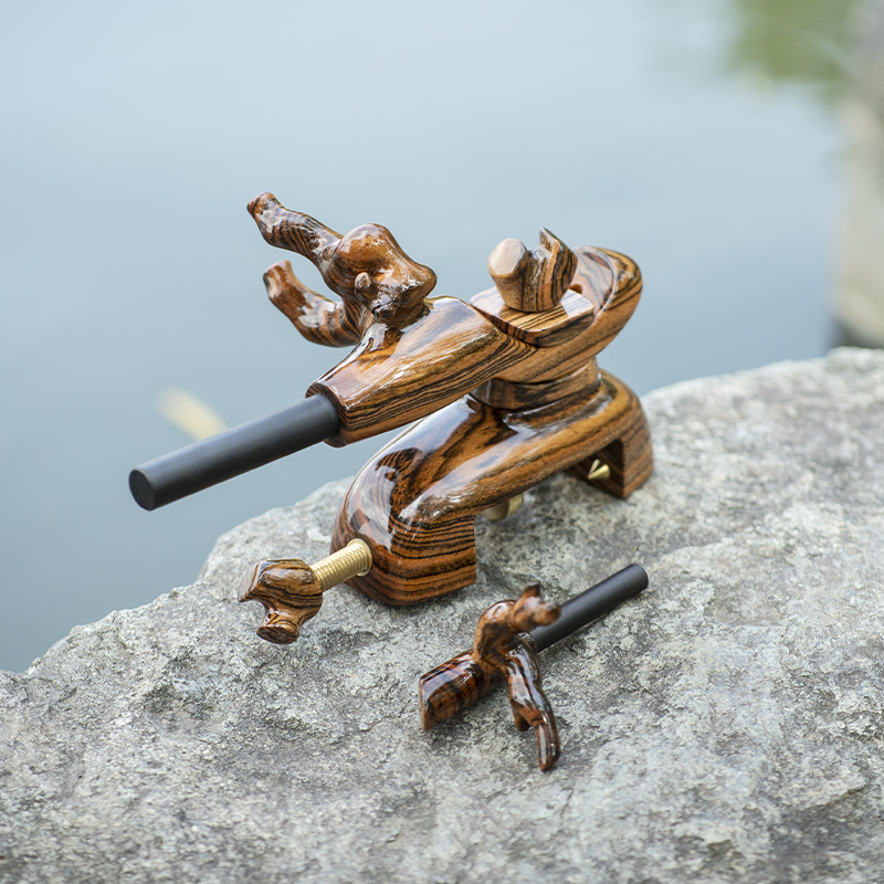 Adjustable wooden rod bracket, - Fishing Equipment In Japanese incelemesi ve fiyatı