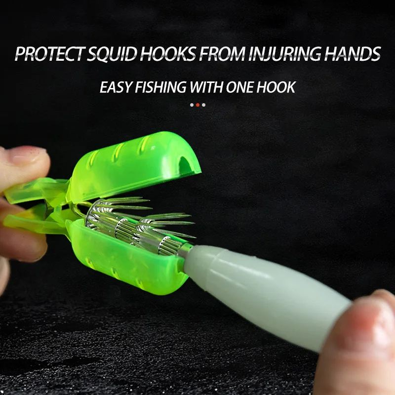 10Pcs/Lot Squid Jig Hook Cover - Fishing Equipment Basics incelemesi ve fiyatı