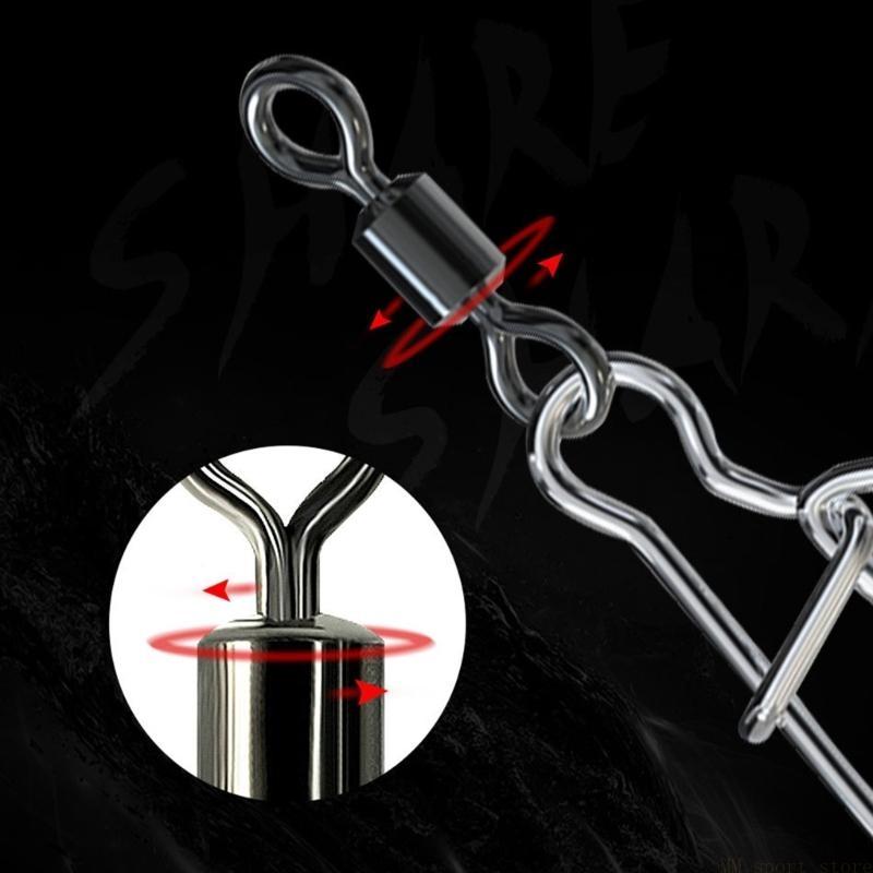 31BE 10Pcs Fishing  Swivels Du - Freshwater Fishing Kit incelemesi ve fiyatı