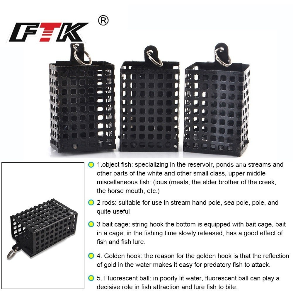 Holder Square Shape Metal Feed - Freshwater Fishing Kit incelemesi ve fiyatı