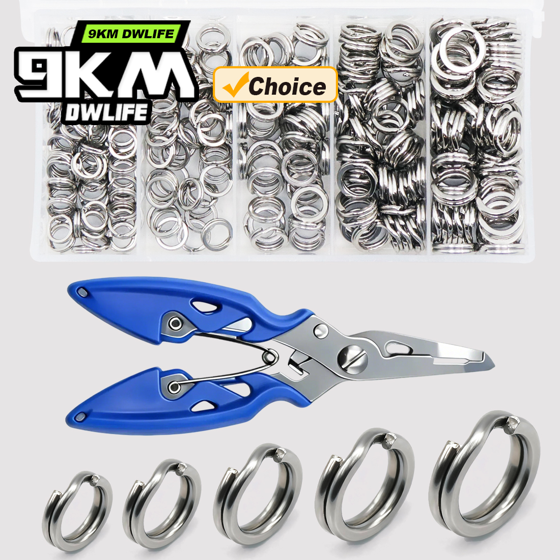 9KM Fishing Split Rings with P - Freshwater Fishing Kit incelemesi ve fiyatı